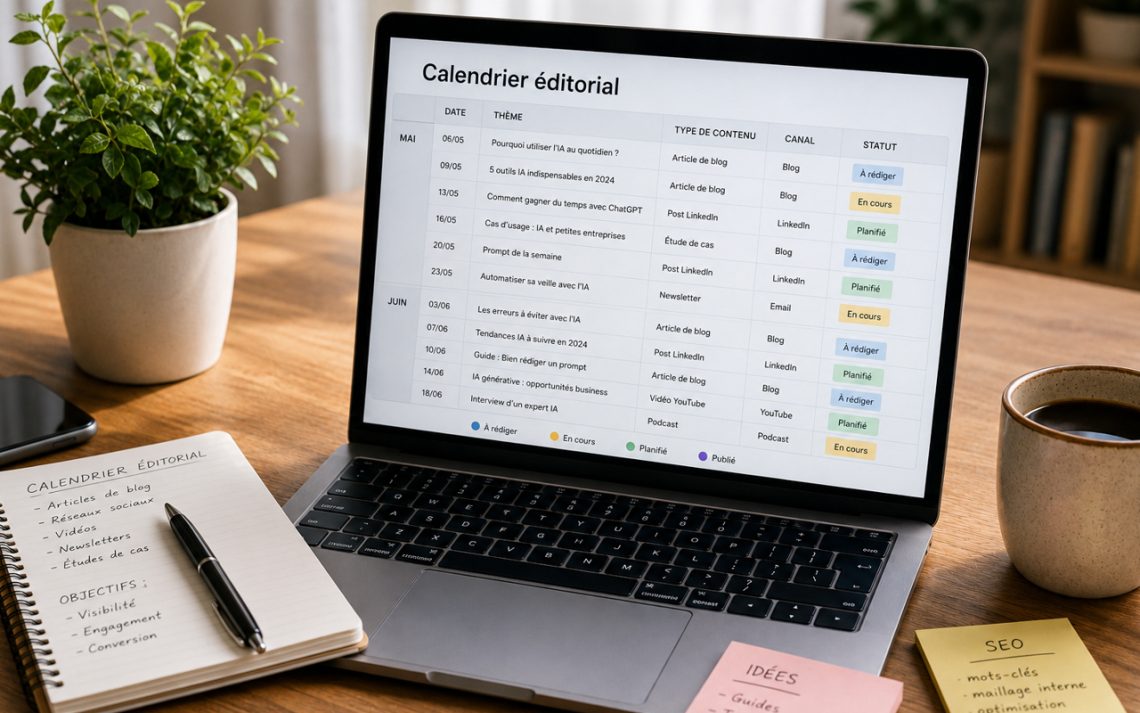 Comment créer un calendrier éditorial avec ChatGPT