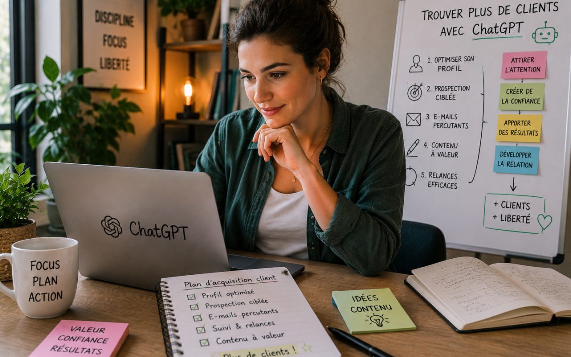 Comment un freelance peut utiliser ChatGPT pour trouver des clients en 2026