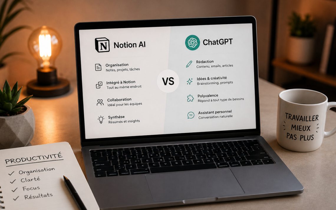 Notion AI ou ChatGPT pour la productivité