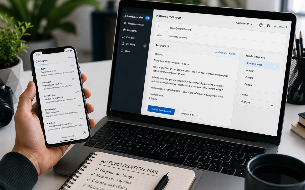 Tutoriel pour automatiser ses réponses mail grâce à l’IA